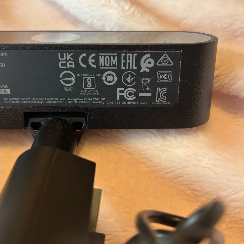 LENOVO ThinkVision MC50 Monitor WebCam Black